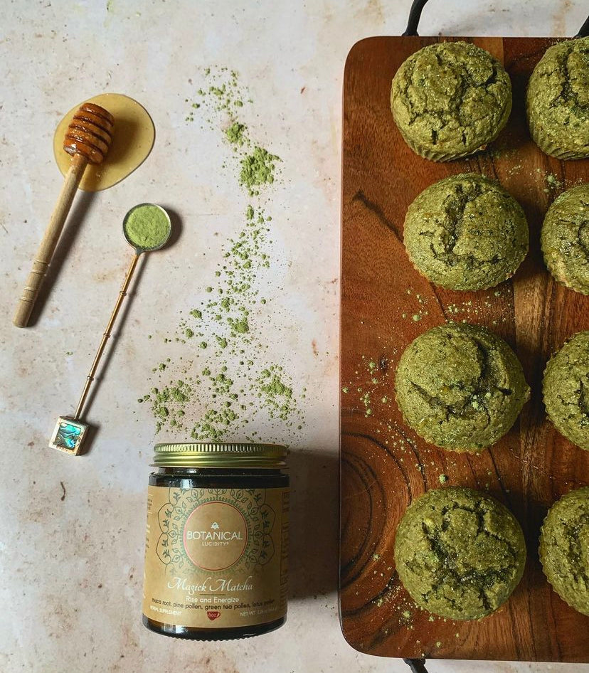 Lemon Magick Matcha Muffins