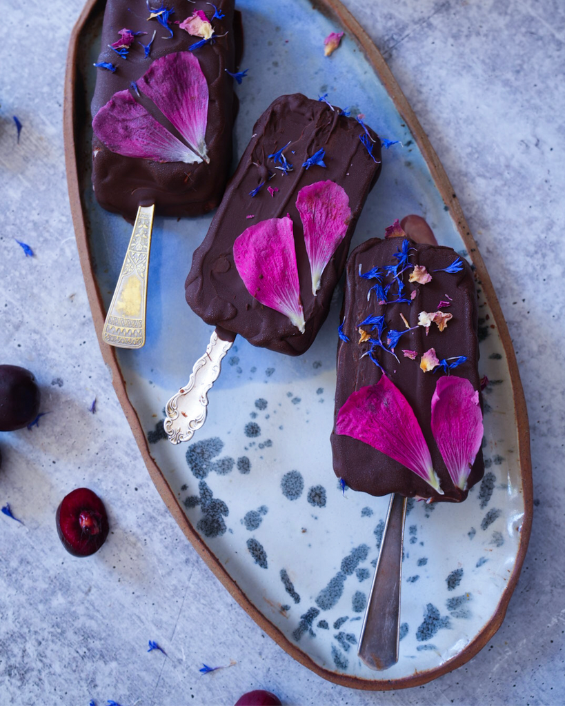 Dark Cherry & Chocolate Peace Creamsicles