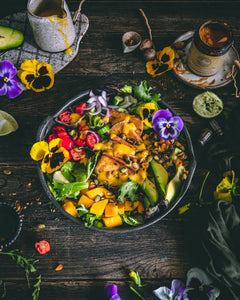 Summer Salad with Mango Lime Dressing