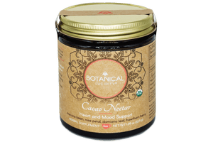 Cacao Nectar is like a medicinal Mexican hot chocolate. Formulated with medicinal herbs to support heart health and an uplifted mood; harmonize and open your heart. We source an heirloom cacao bean from Ecuador, support it with mucuna bean to support healthy levels of dopamine, and maca root to provide an energetic boost. We add hawthorn berry to support heart health, rose petal powder for soothing the nervous system, damiana leaf to bring lightness, and cayenne pepper.