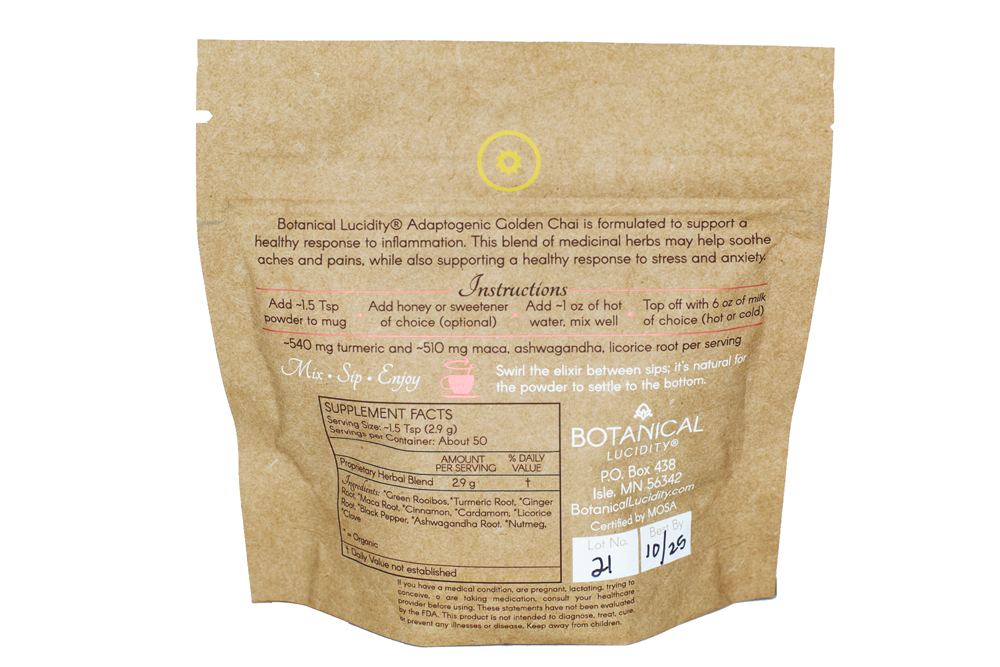 Adaptogenic Golden Chai