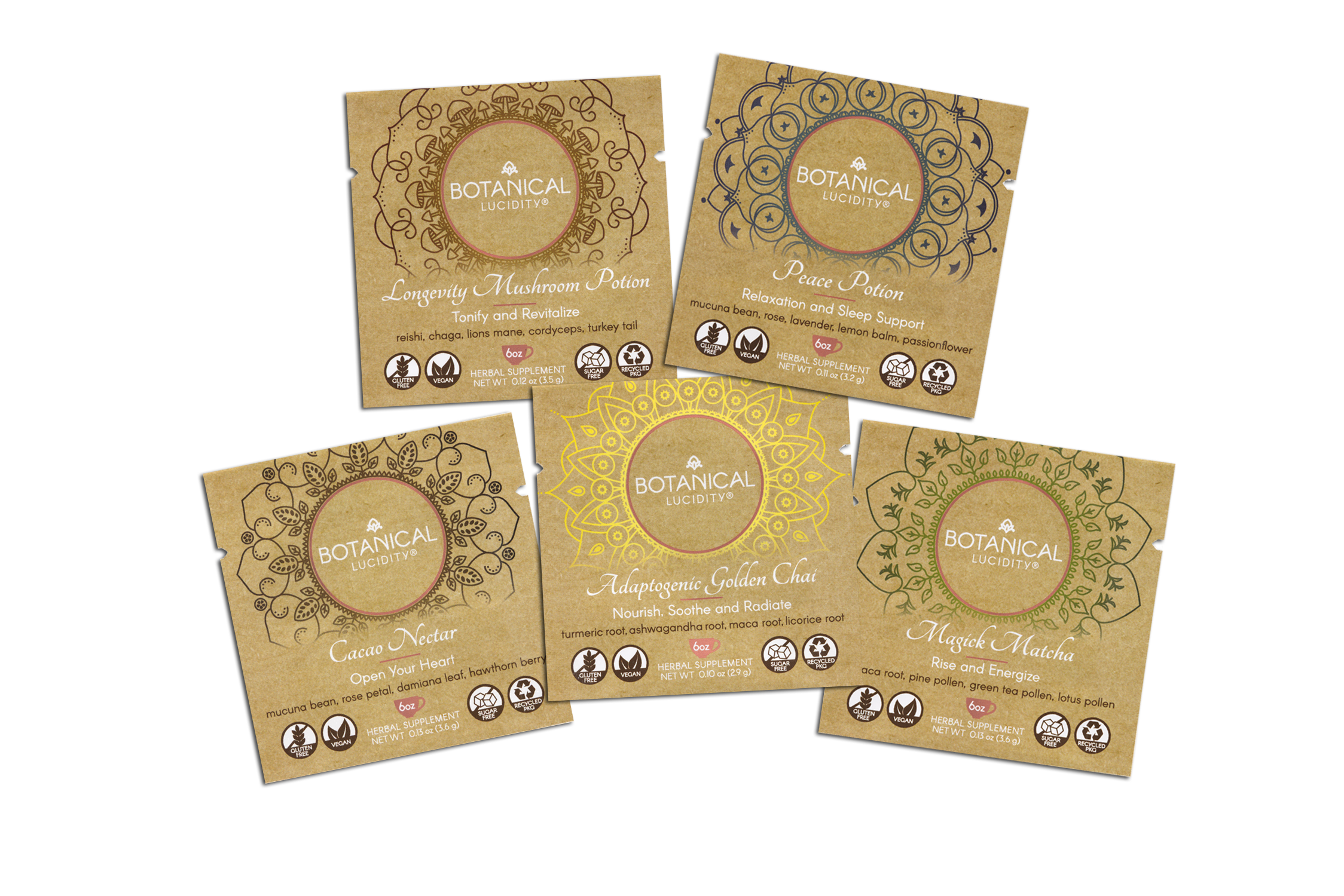 Variety Pack: 5 Trial Packets